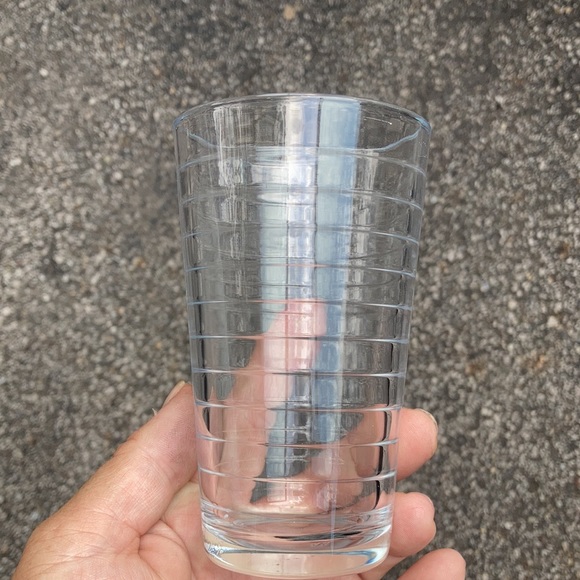 Crista Vtg side ribbed 6 juice drinking glasses - Picture 8 of 8